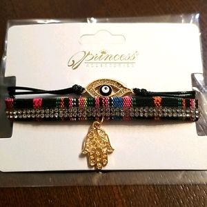 Hasma hand/evil eye bracelet
